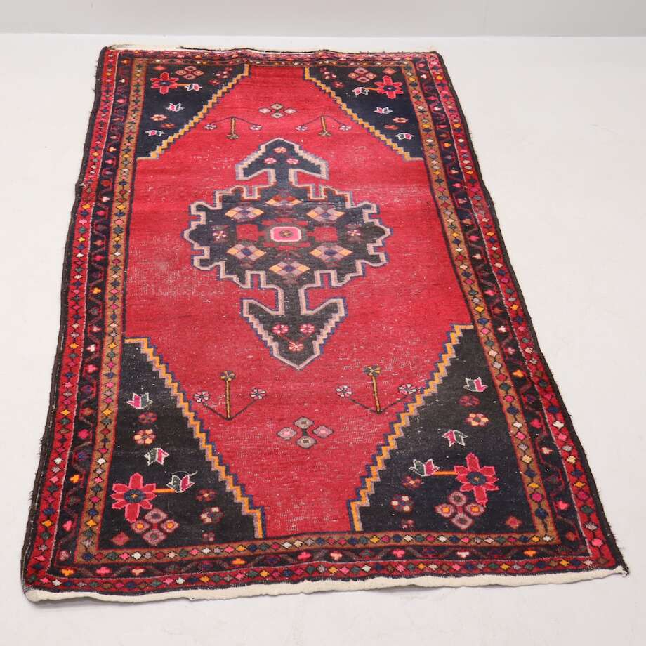 Vibrant Tribal Hand-Knotted Area Rug