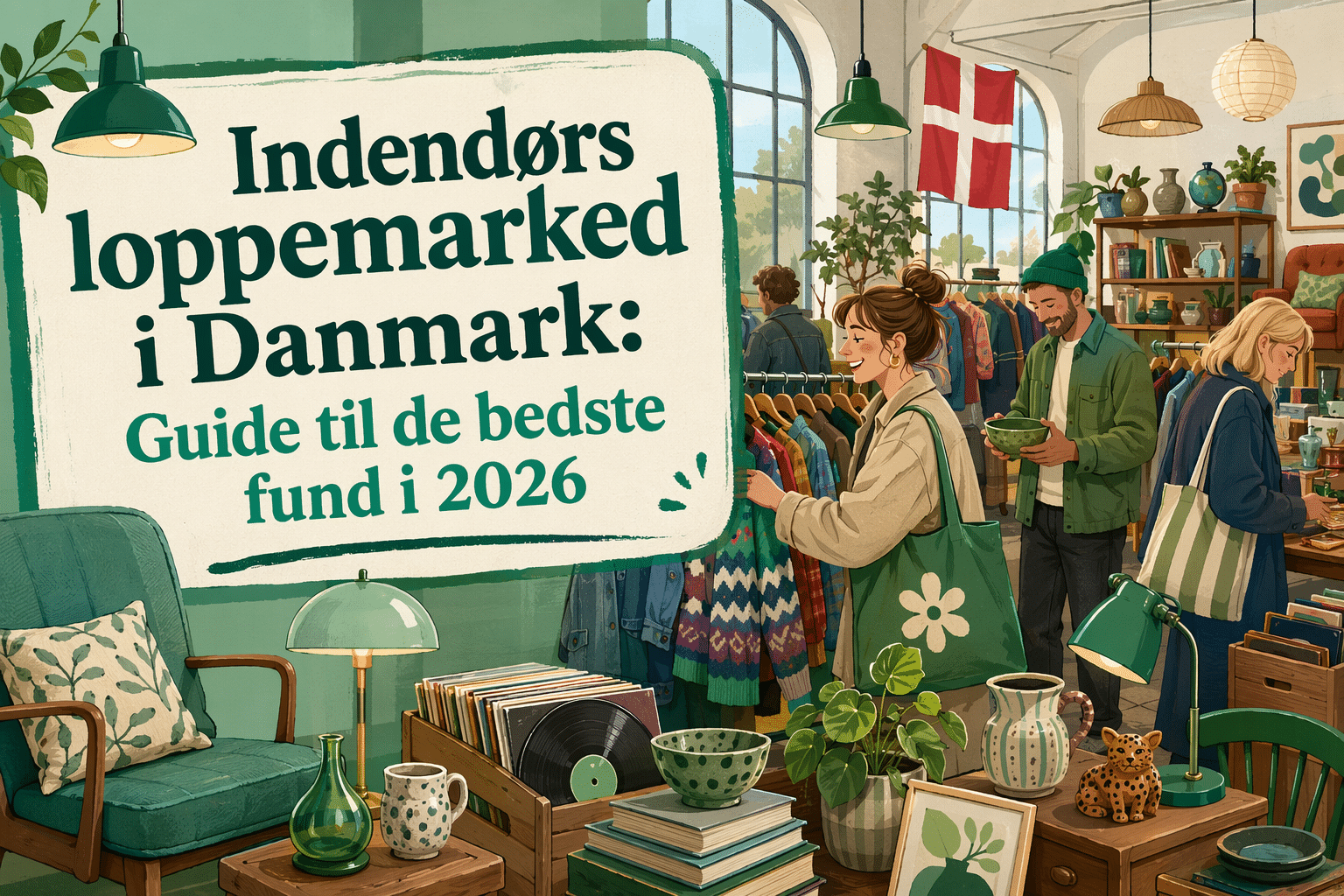 Indendørs loppemarked i Danmark – guide til de bedste fund i 2026